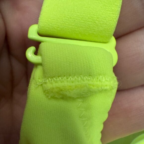 Skims 44DDD Bra Seamless T Shirt Underwire Neon Green Highlighter Rare - Picture 8 of 9